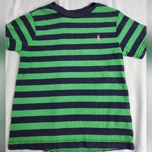 Green Striped Ralph Lauren Polo 4T